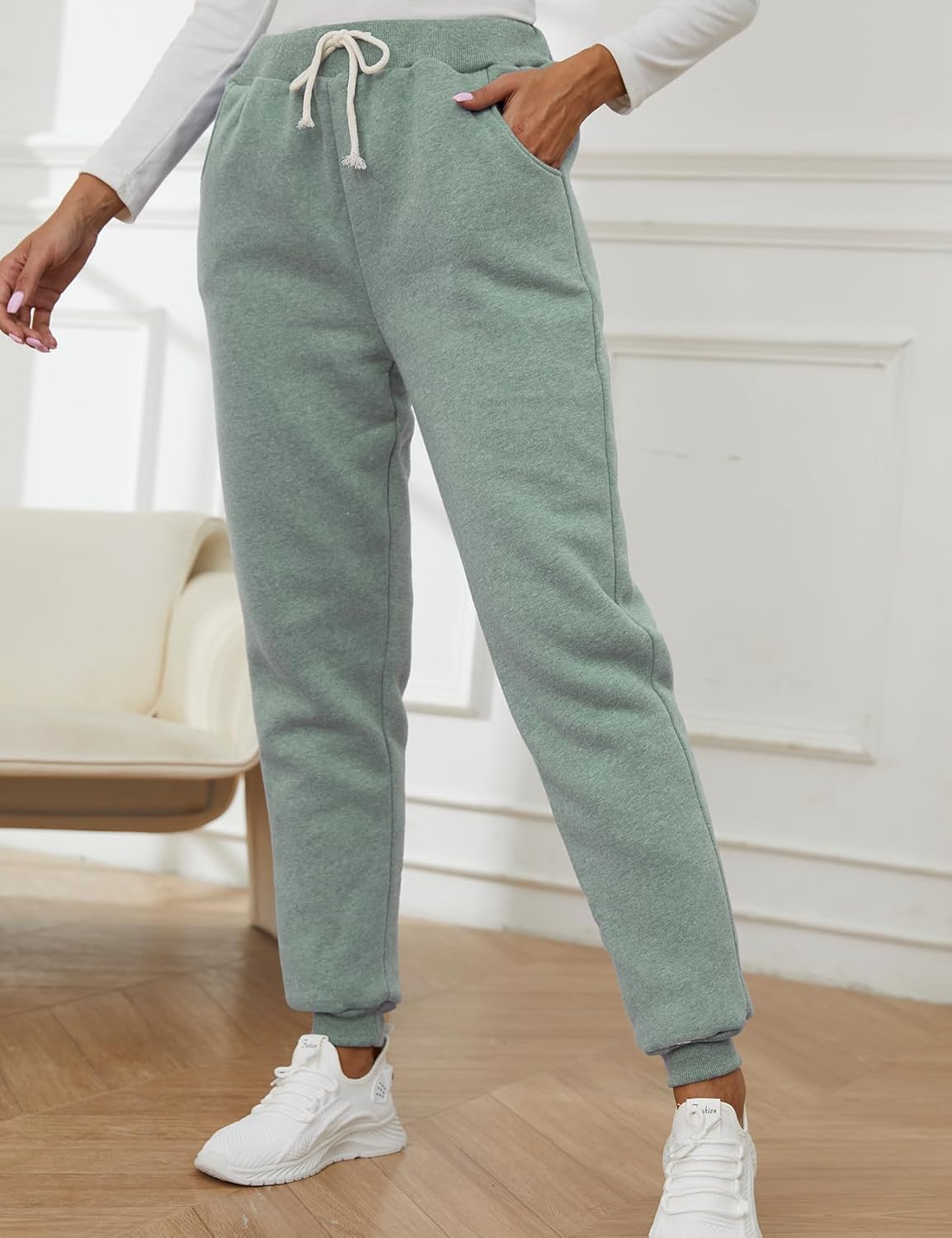 Gihuo Womens Winter Warm Fleece Lined Joggers