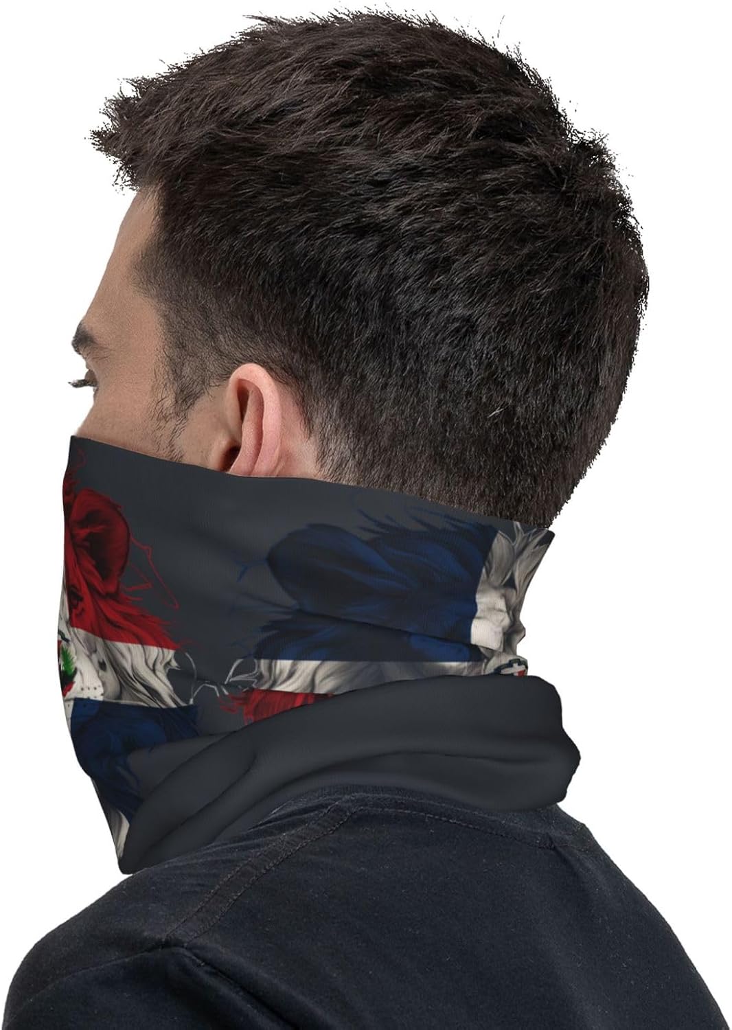 Dominican Lion Flag BandanaMask