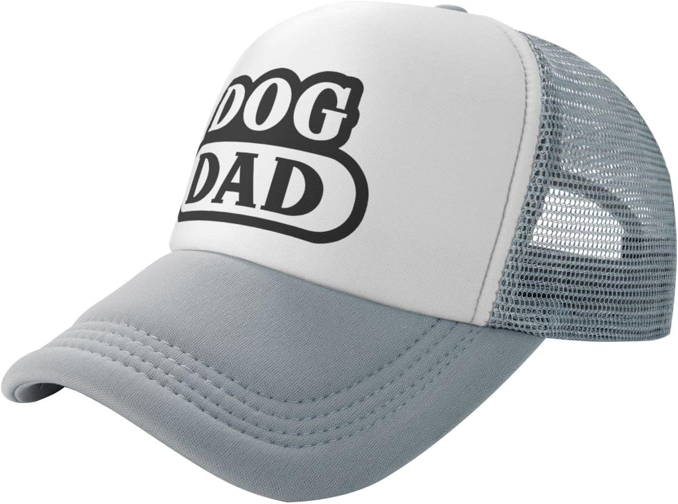 YGXZ Dog Dad Funny Baseball Cap Adjustable Hat for Men Women Gray
