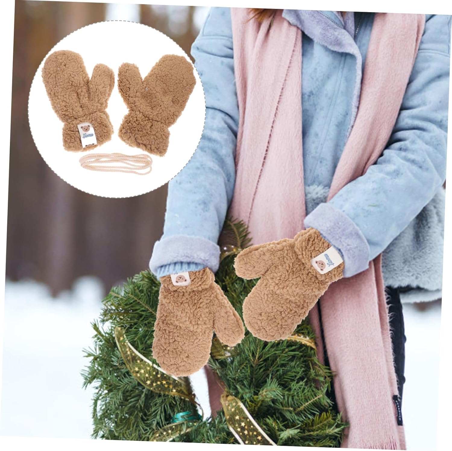 BESPORTBLE Knitted Cartoon Gloves for Winter