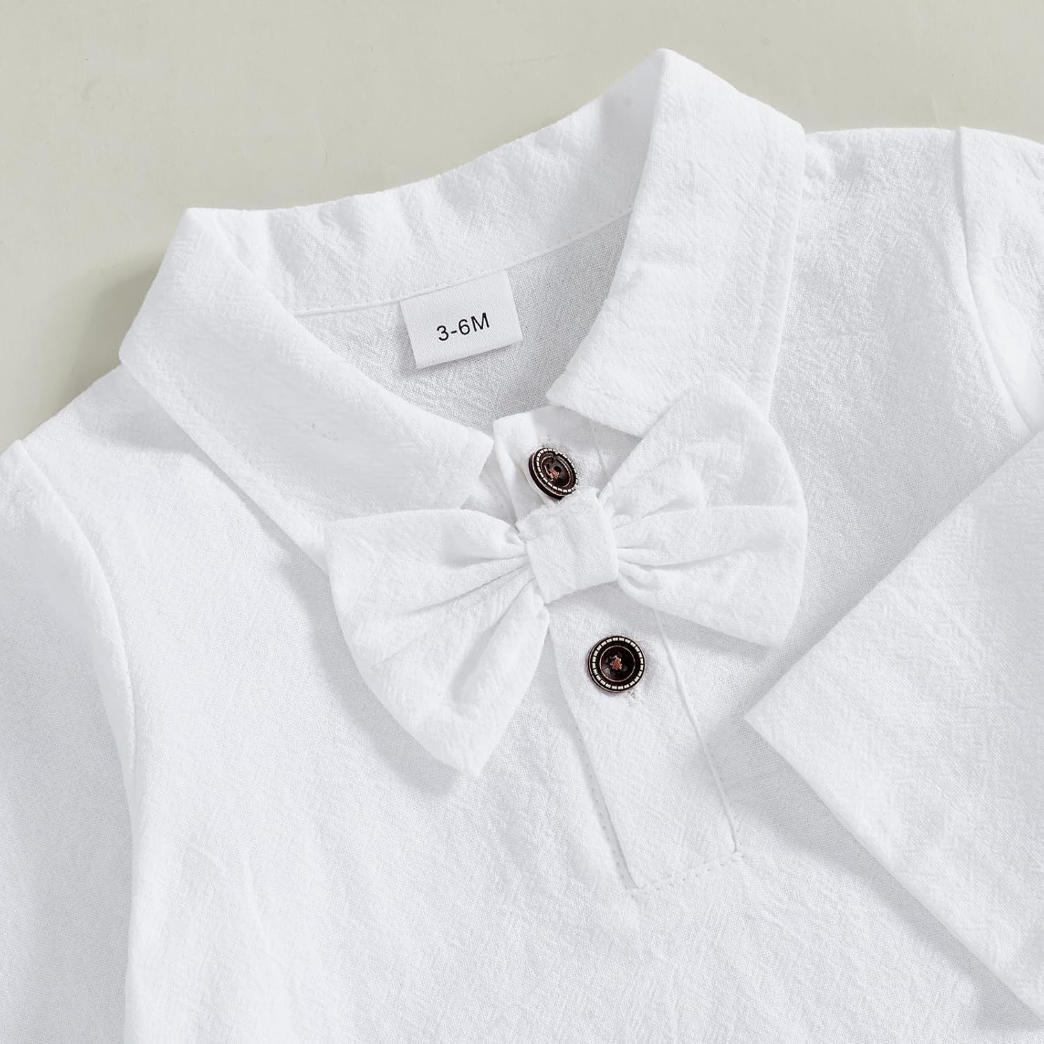 SIBAOZI Baby Boy Lapel Neck Romper Set