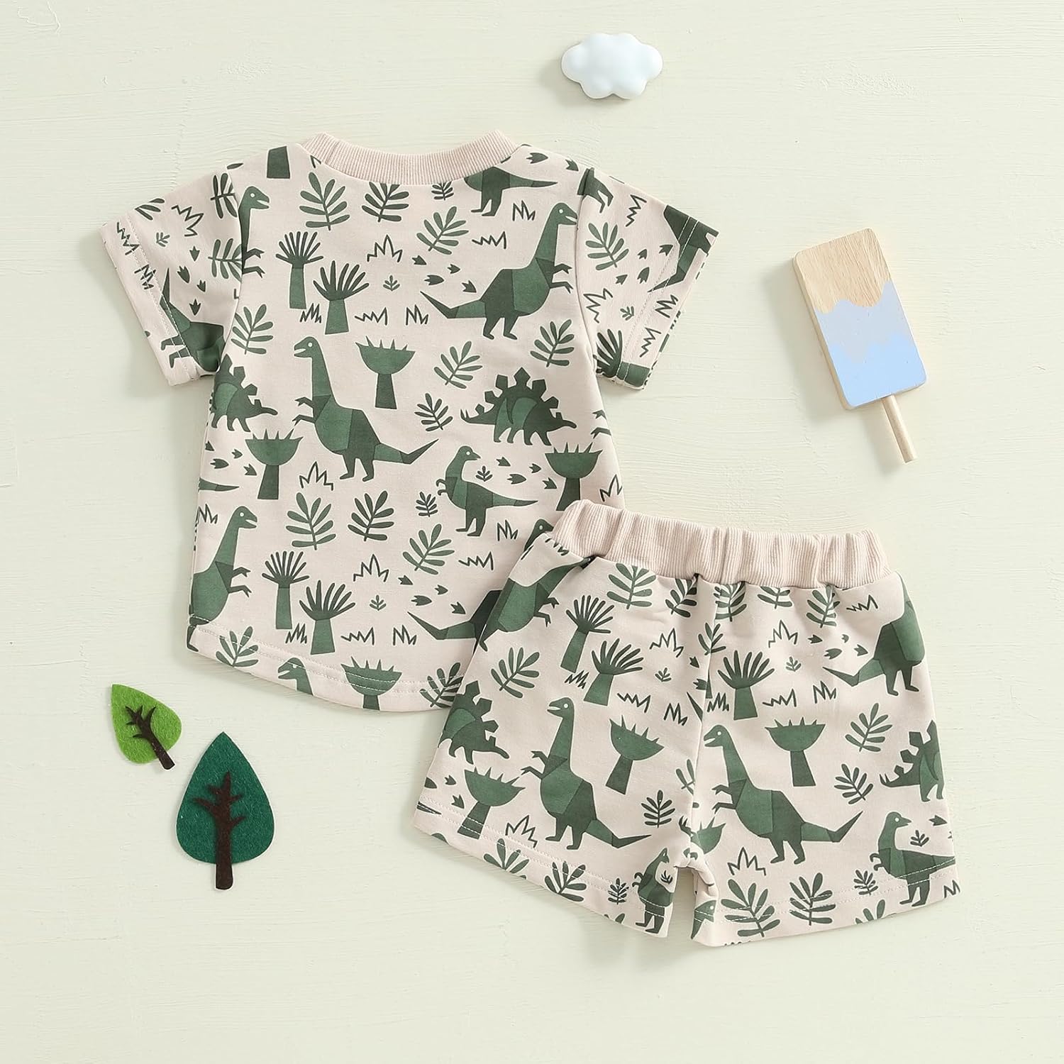 Dinosaur Child Toddler Boys Summer Clothes Set