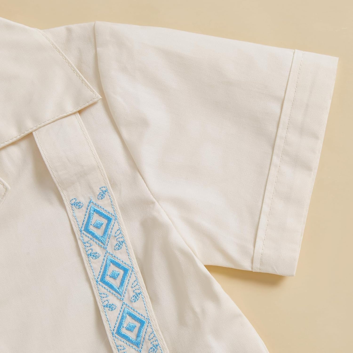 Kupretty Toddler Boy Guayabera Summer Outfit Set