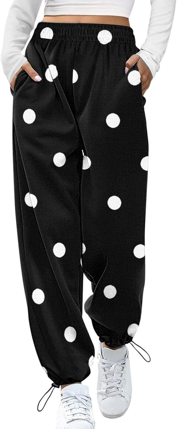 WomenS Sweatpants Set - 3-Piece - Aesthetic Package Baggy High Waisted with Pockets