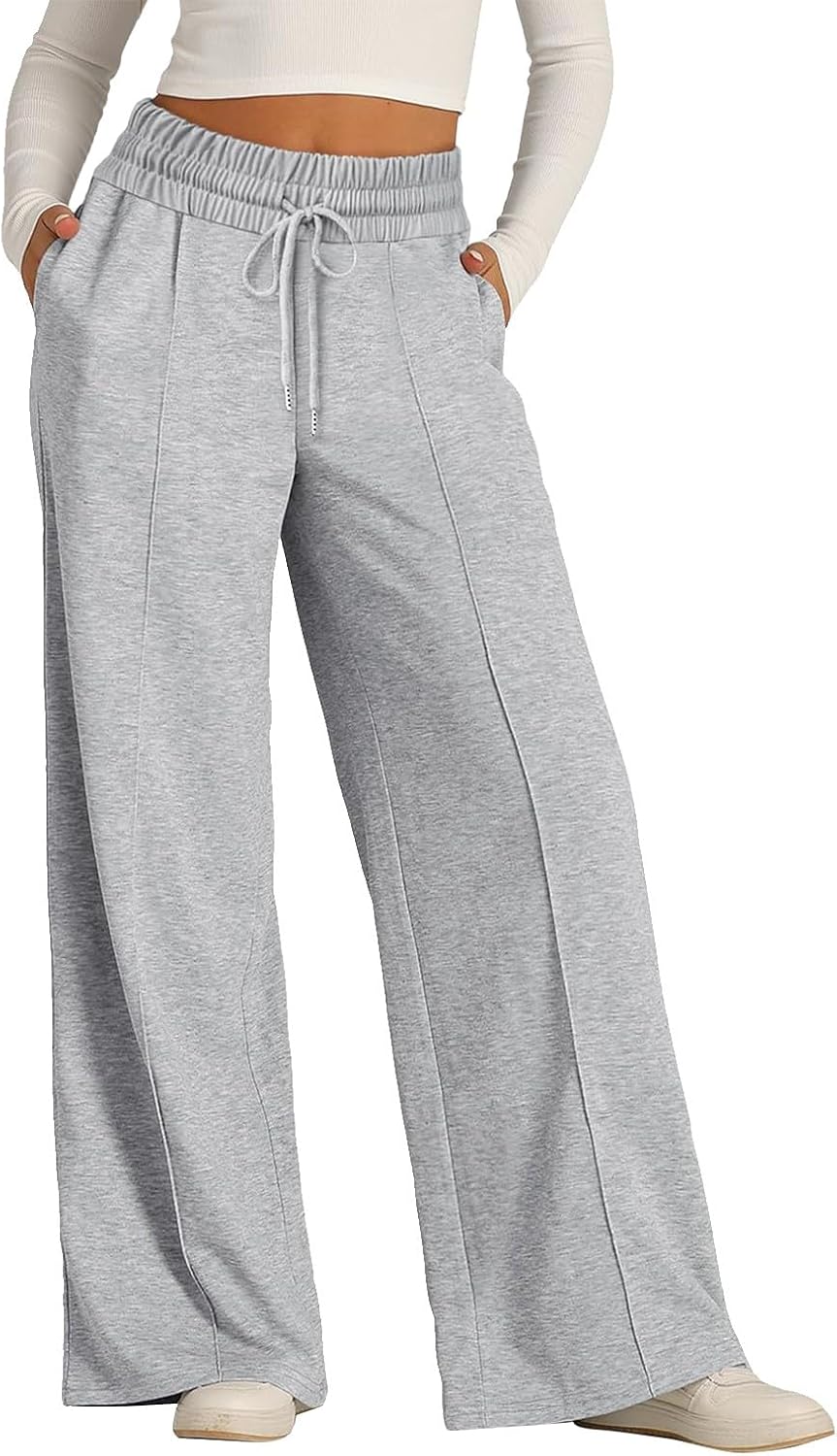 Rikbuig Wide Leg Sweatpants Women Y2K Joggers with Pockets