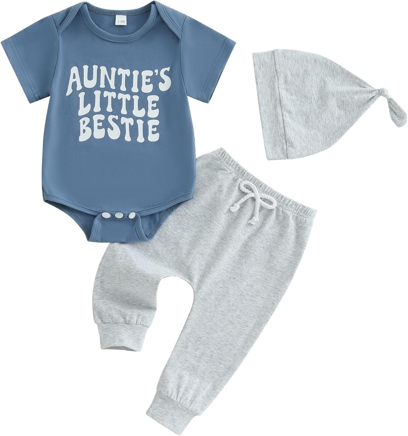 Newborn Baby Boy Summer Romper Set