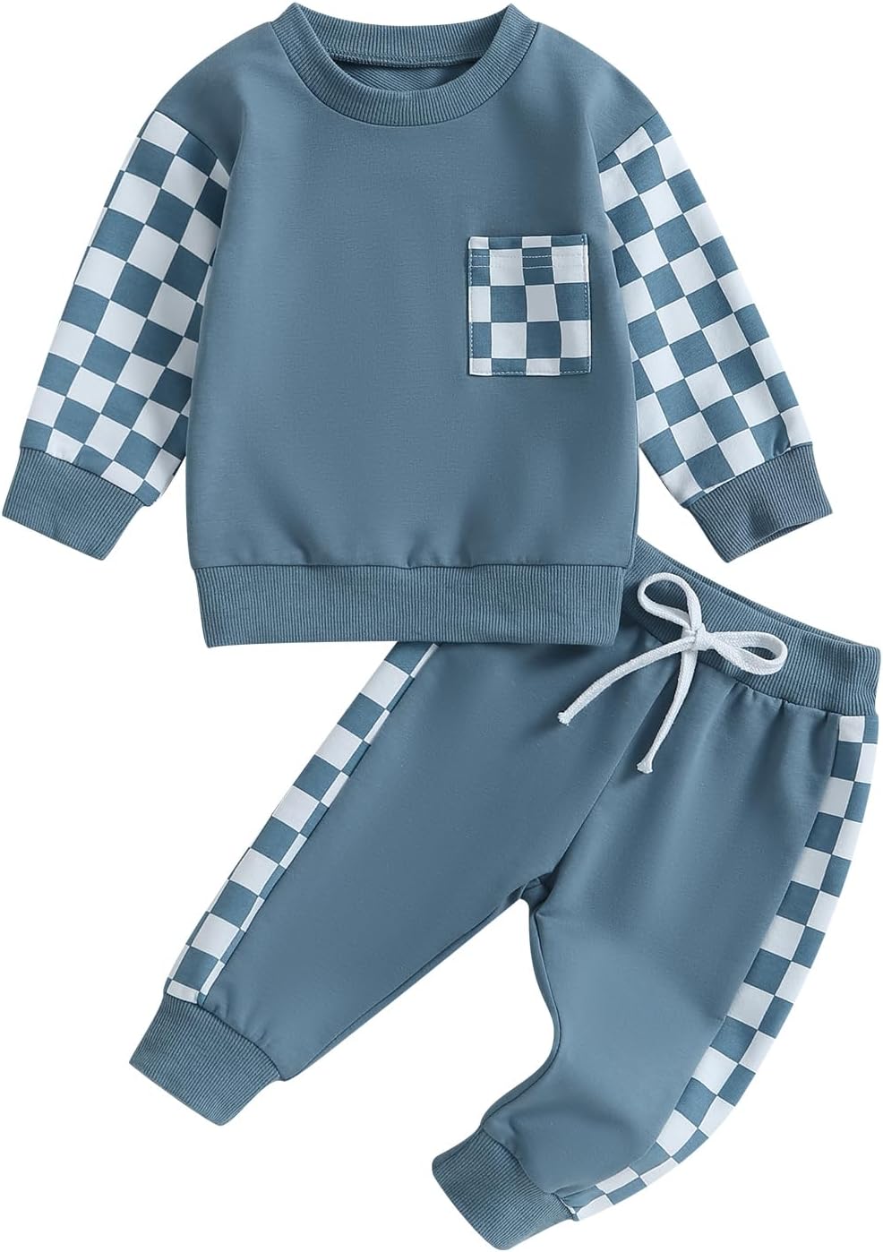 Engofs 2Pcs Toddler Baby Sweatshirt and Pants Set Fall Winter Outfits