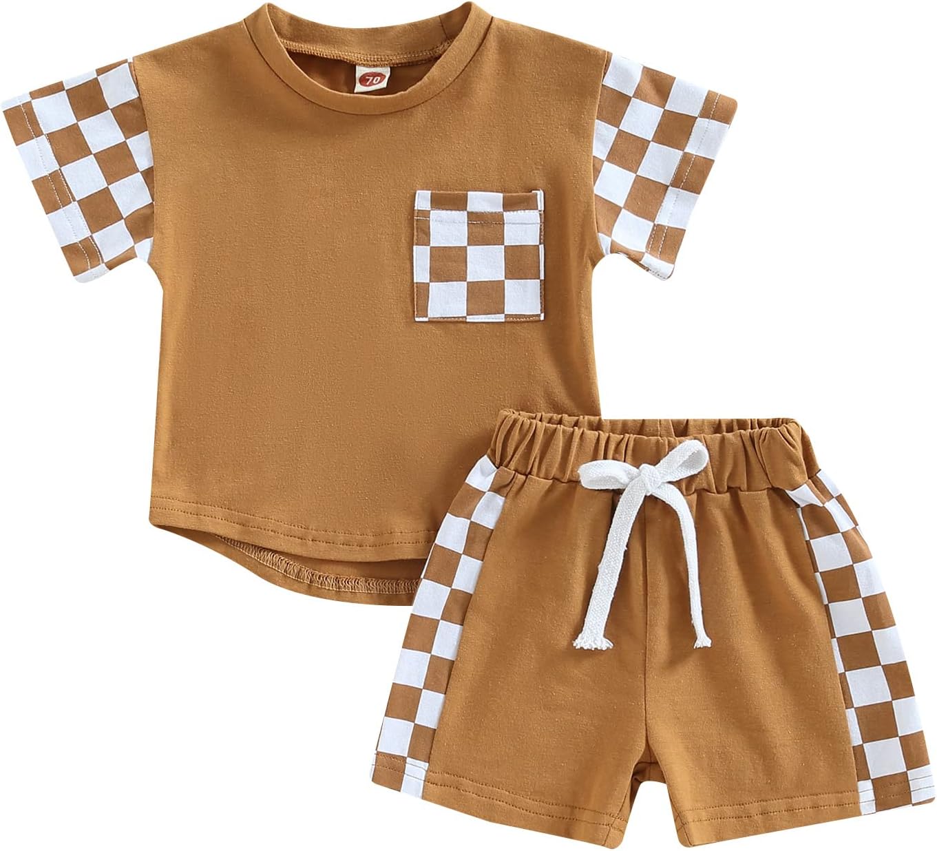 Murnouche 2Pcs Toddler Boy Summer Clothes Set