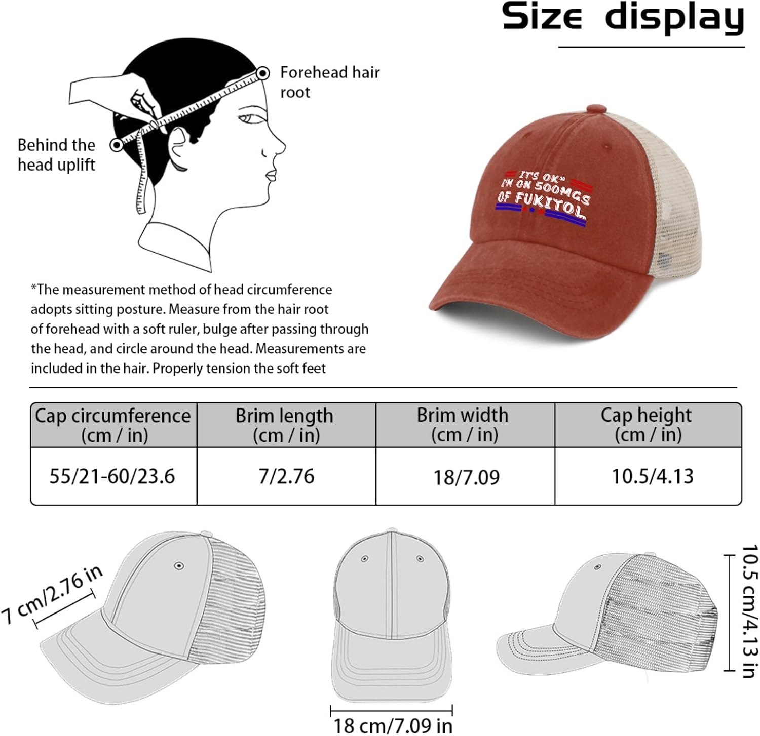 Funny Trucker Hat Baseball Cap