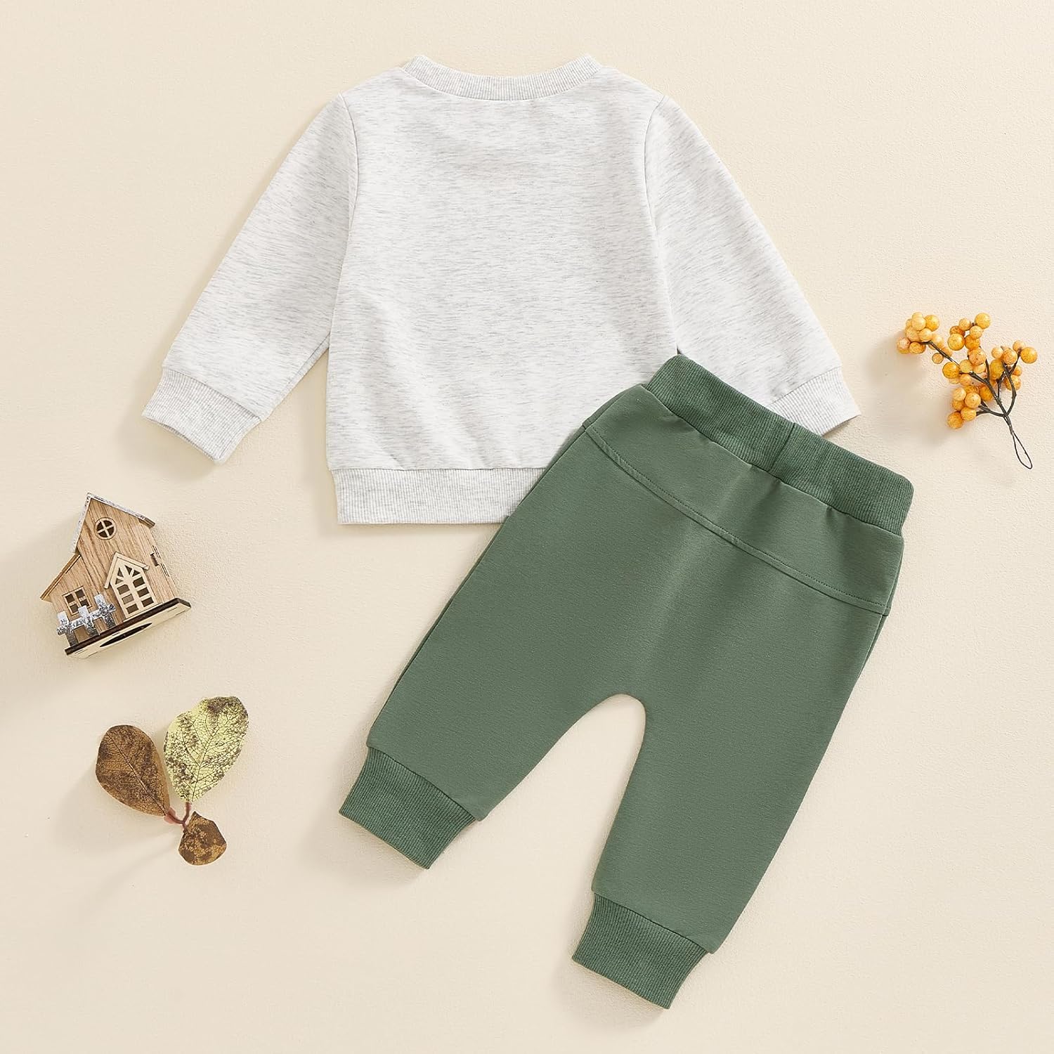 CUTE Toddler Boy Fall Outfits Set Tractor Print Farm Clothes
