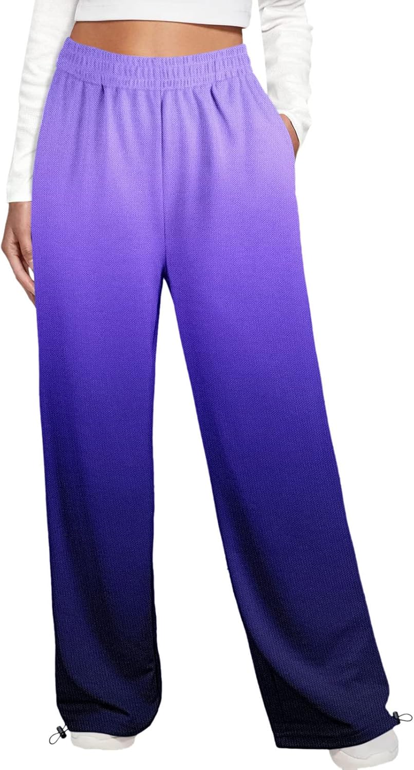 High Waist Womens Cotton Joggers with Pockets