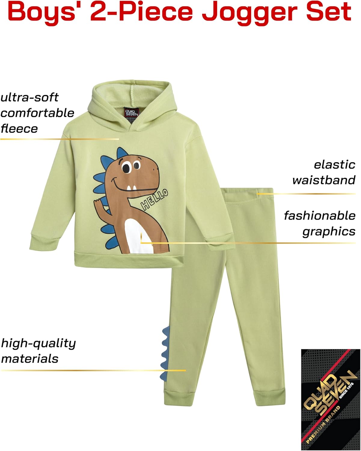 Quad Seven Toddler Boys Jogger Set