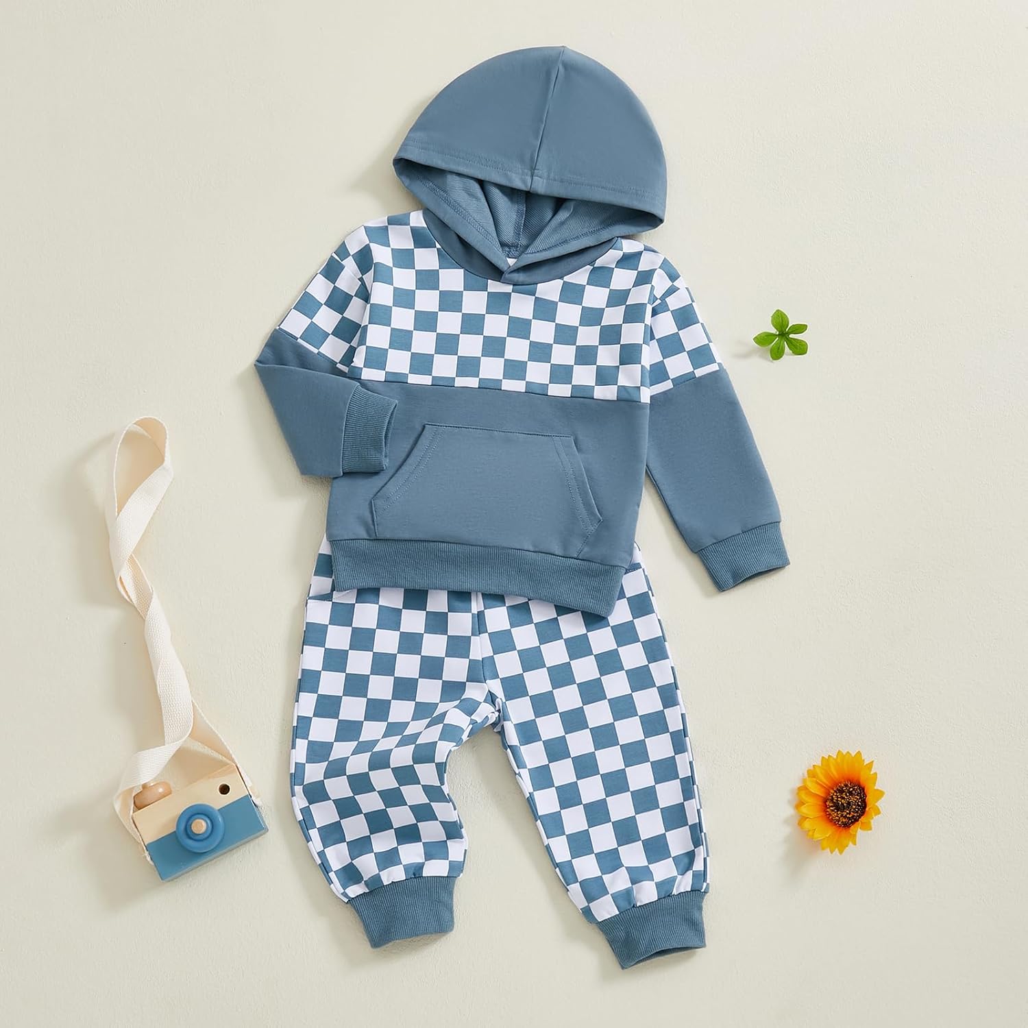 Custum toddler boys fall winter hoodie sweatshirt set