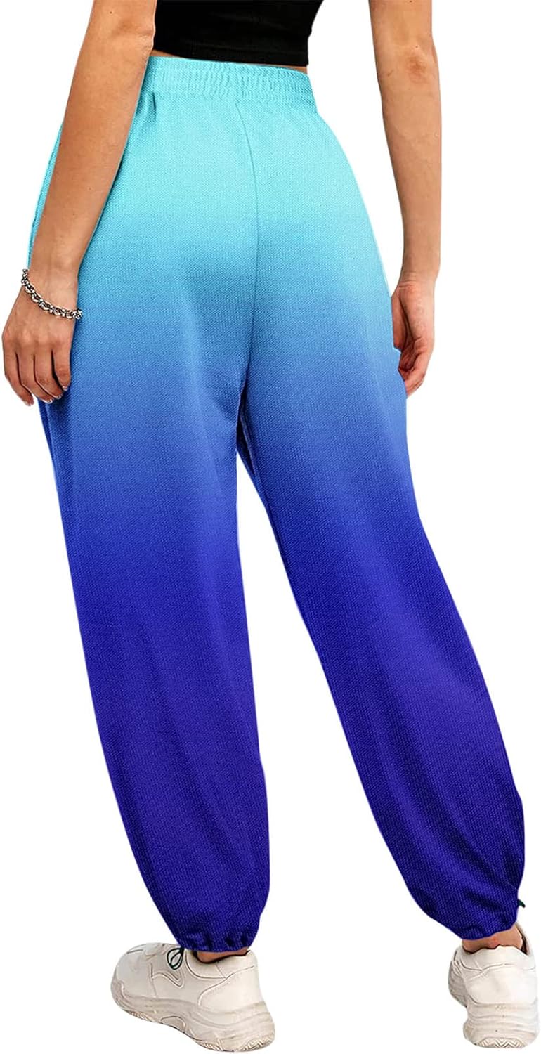 sdbrld Grey Baggy High Waisted Sweatpant for Women