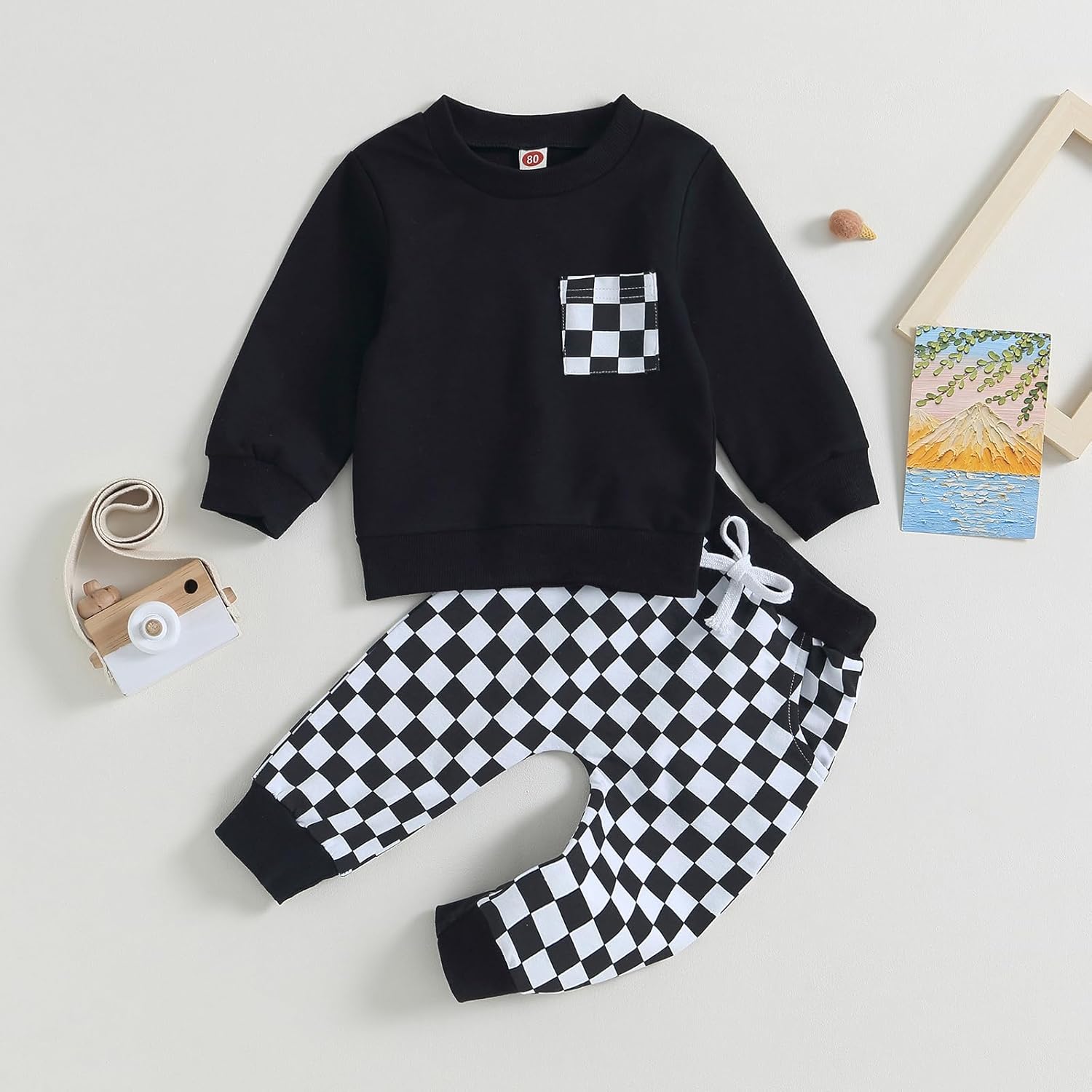Cool Checkered Toddler Sets