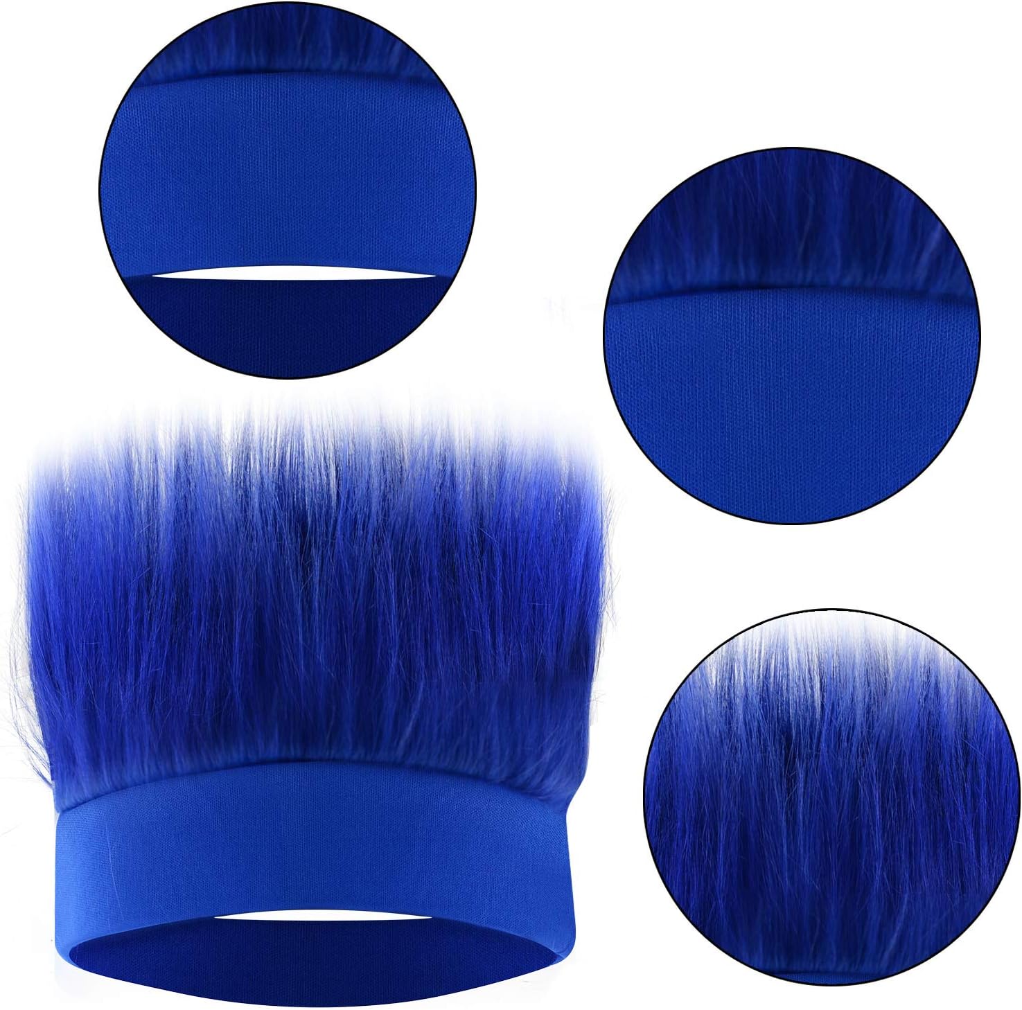 Sunshane 2-Piece Hairy Headband Blue