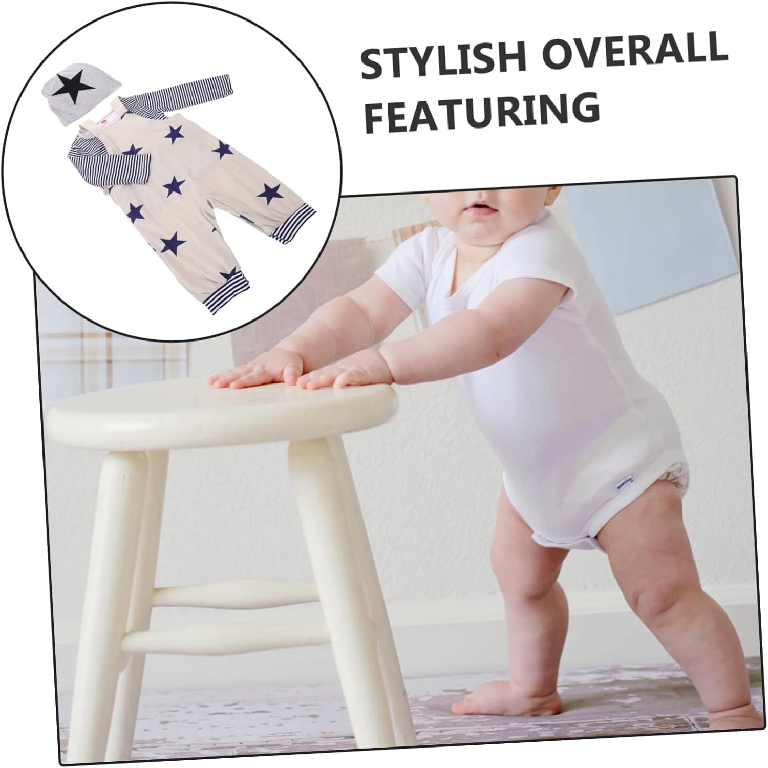 Spring Printed suspenders Set for Newborn Boys