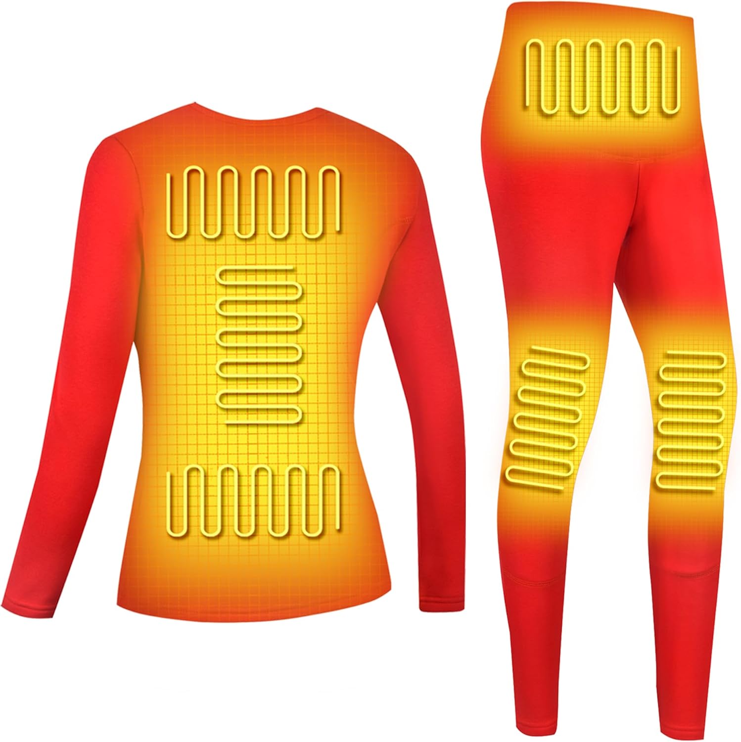 Warm and Cozy Heated Thermal Set for Women