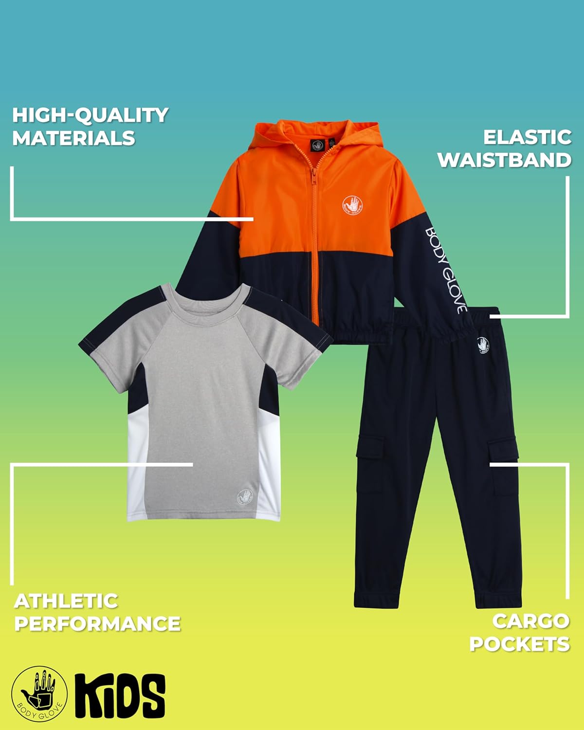 Body Glove Boys Adventure Tracksuit Set