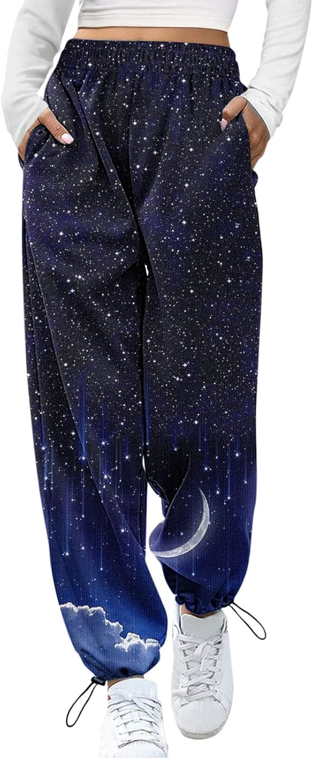 Stylish Womens High-Waisted petite Sweatpants for Workout Daily Use