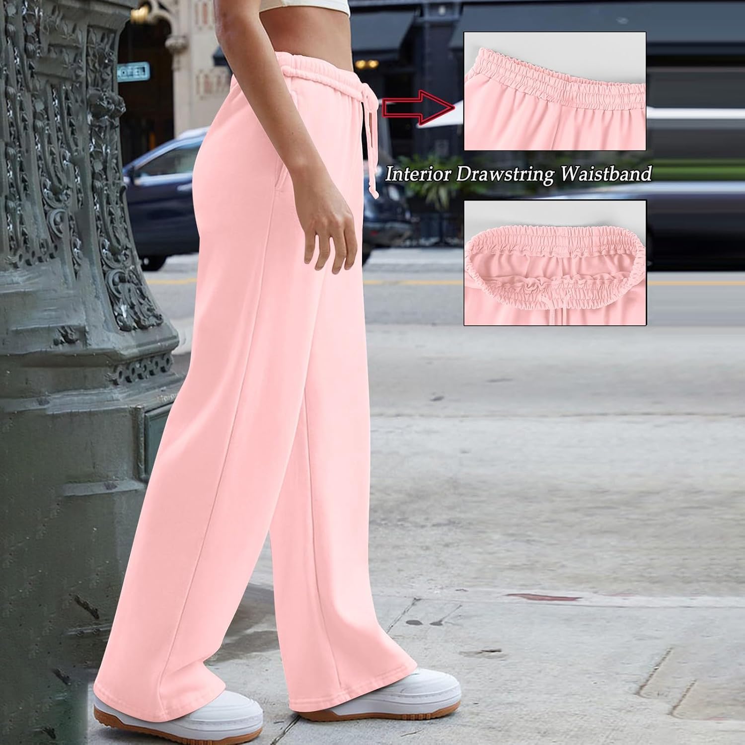 SdGgsgv AdoreWear Womens High-Waisted Wide Leg sweatpants with Pockets