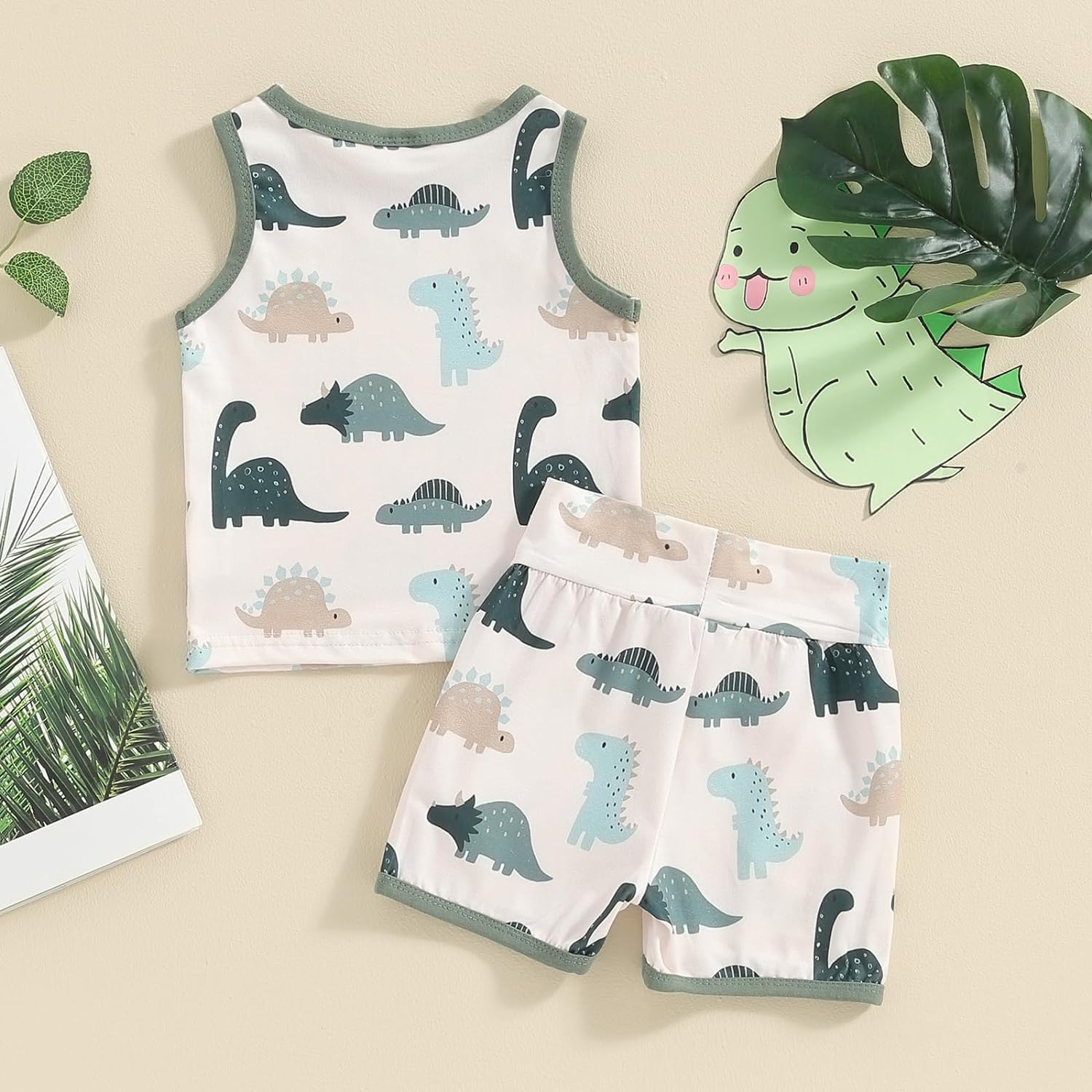 Dinosaur Print for Boys Summer Outfits