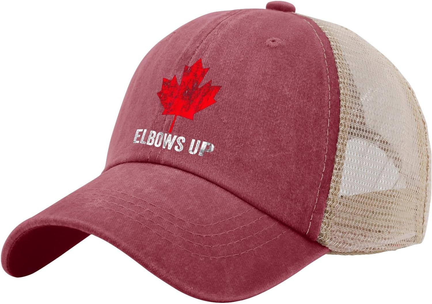 Elbows Up Canada Womens Funny Trucker Hat