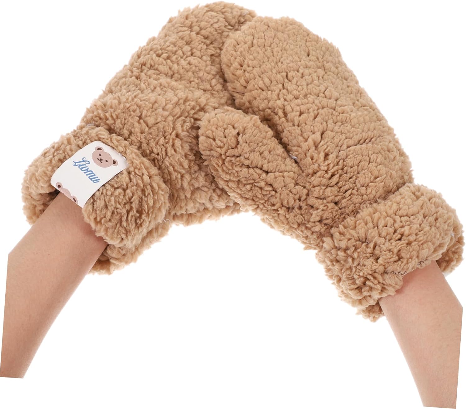 Khaki Cartoon Winter Gloves