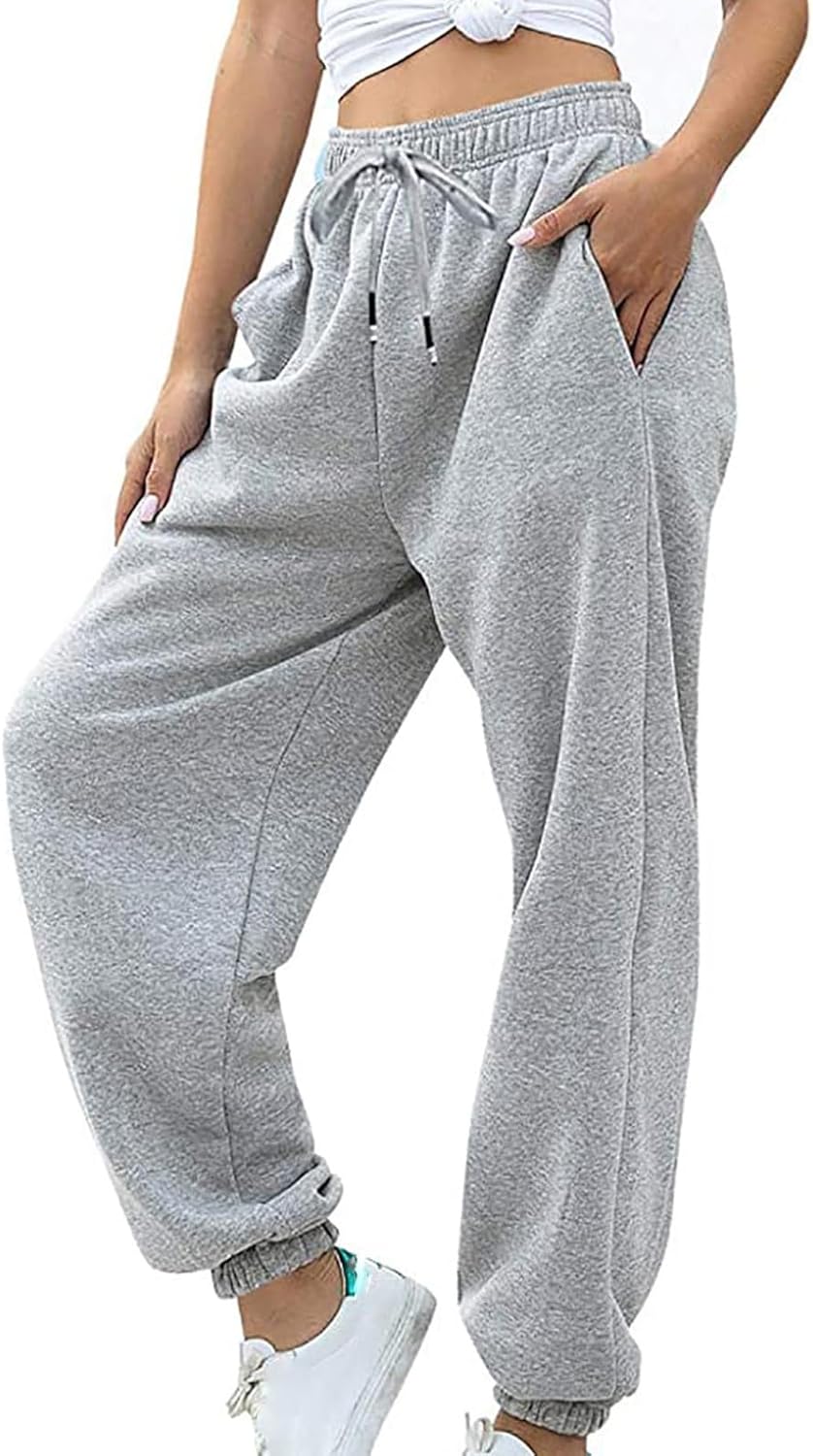 EOPUING 2025 Fashion Womens High Waist Joggers