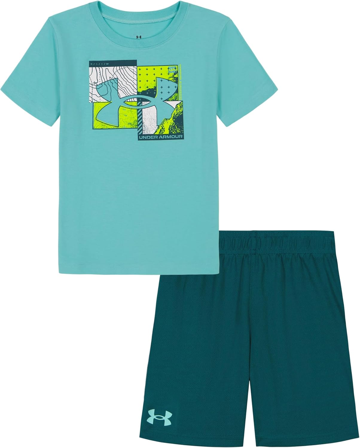 Under Armour Baby Boys Short Sleeve Tee Short Set - Lightweight Breathable