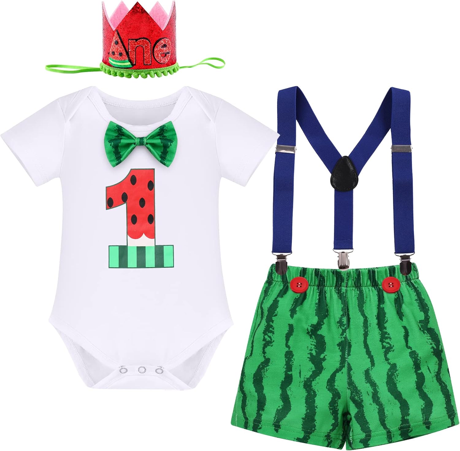 Melon-Themed 1st Birthday Outfit - Perfect for Cake Smash Parties