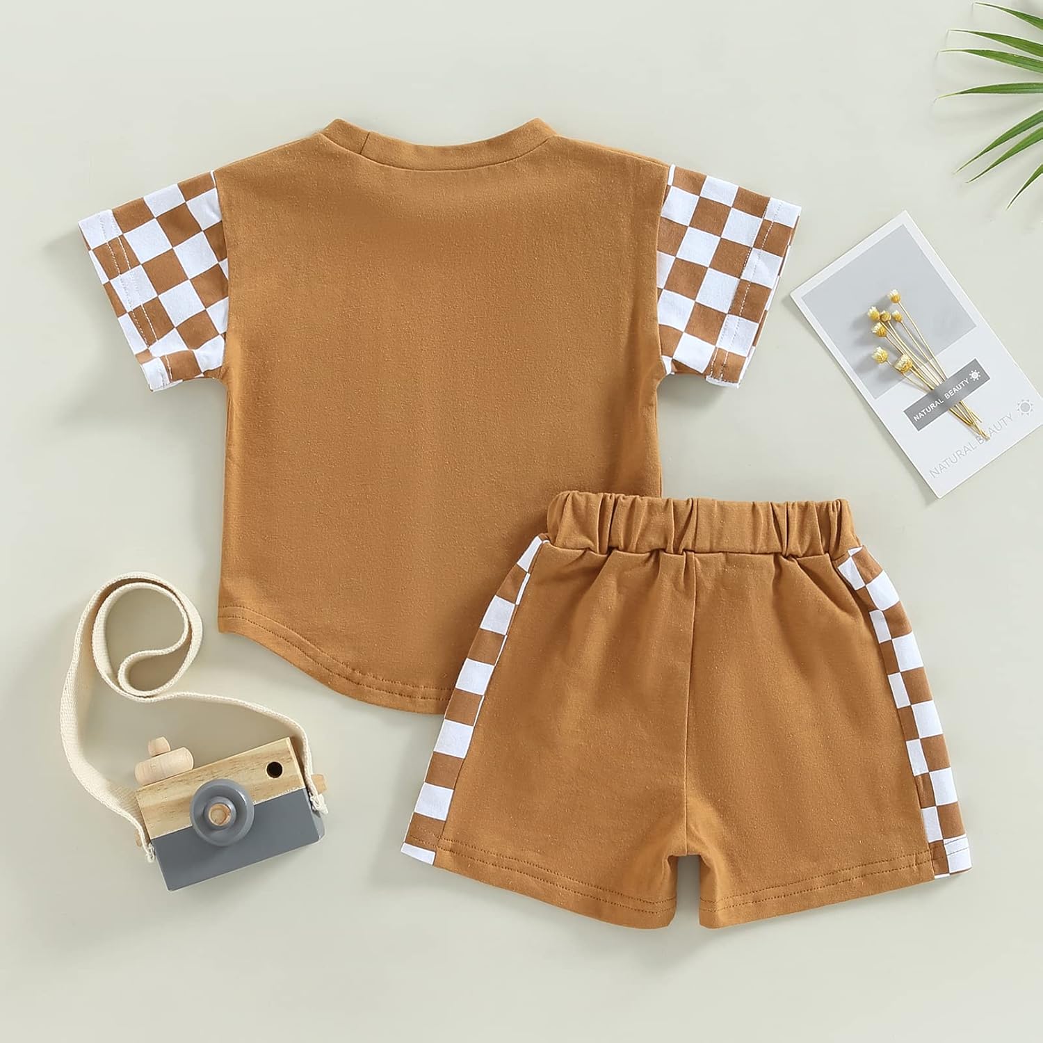 Murnouche 2Pcs Toddler Boy Summer Clothes Set
