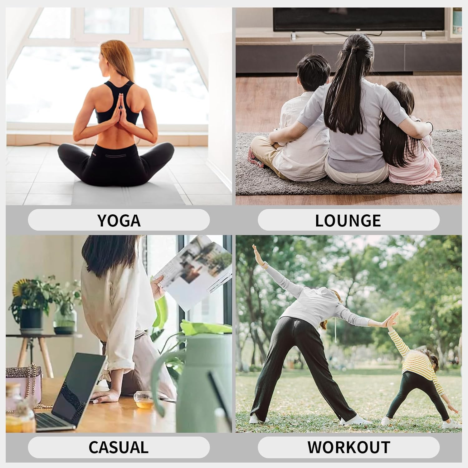 OLIKEME Womens Advanced Wide Leg Workout Pants