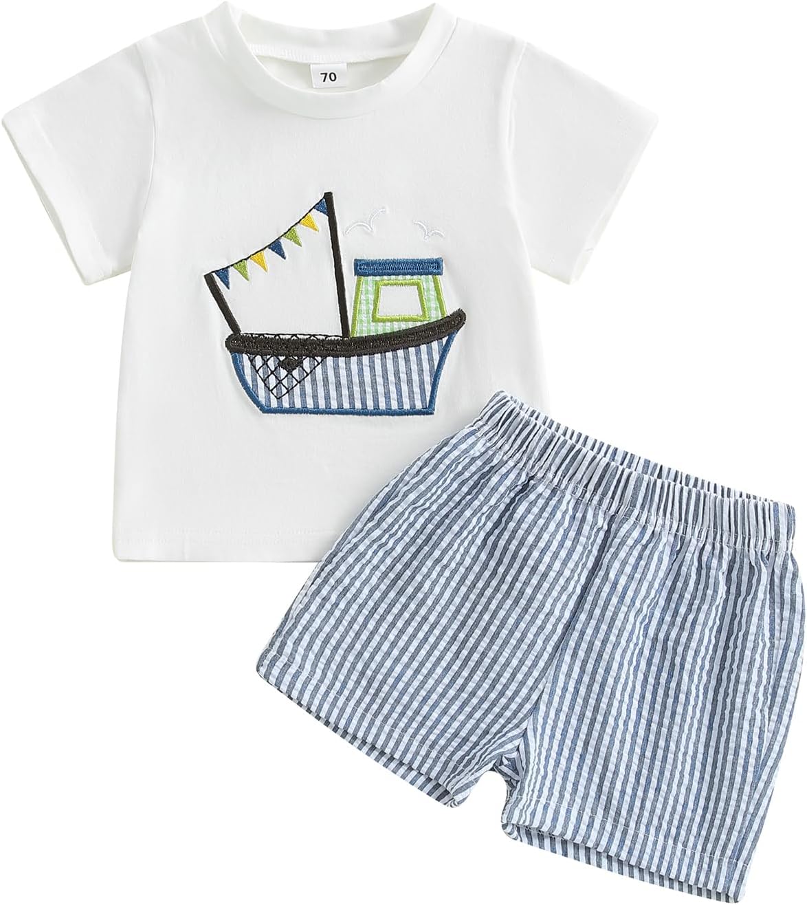 Sailboat Outfit for Toddler Boys