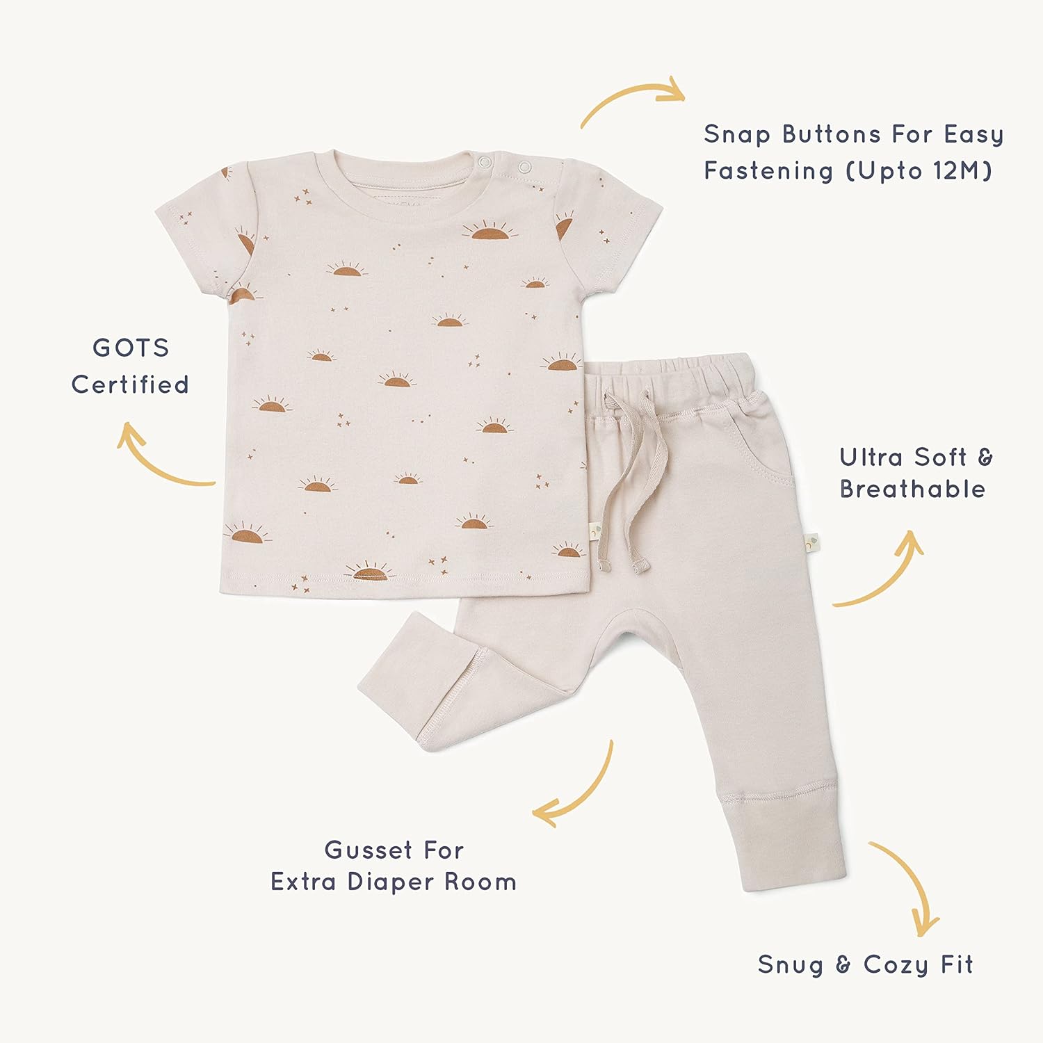 MakeMake Organics Organic Cotton Infant Toddler Set