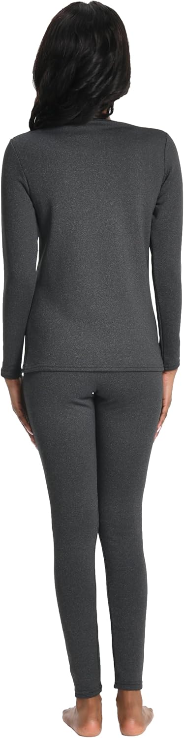 Warm and Comfortable Thermal Set for Women - Heavyweight Fleece Lined Basis