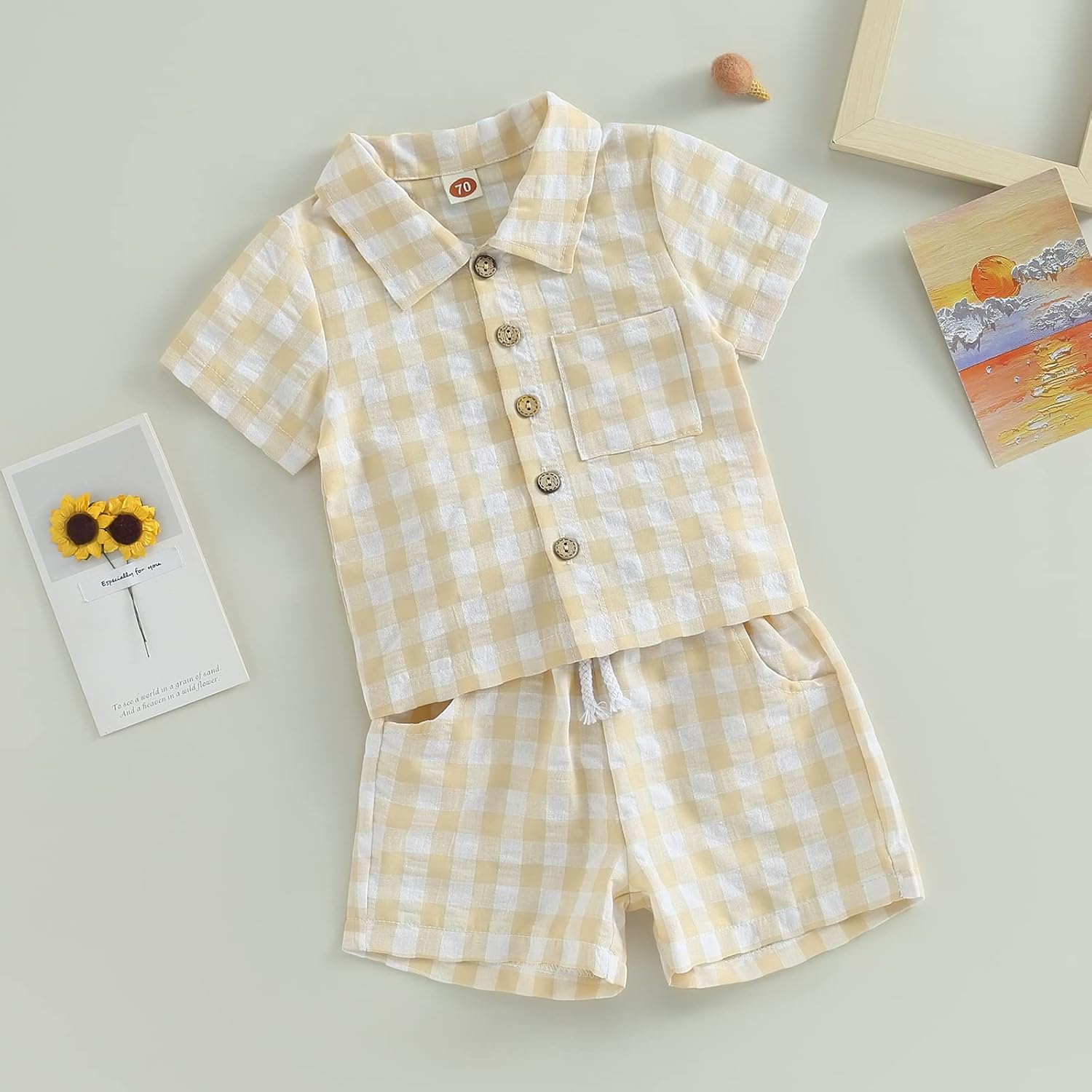 Ledy champswiin Toddler Boy Summer Outfit