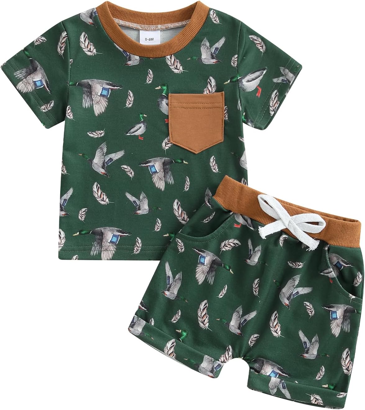 Mallard Duck T-Shirt Shorts Set