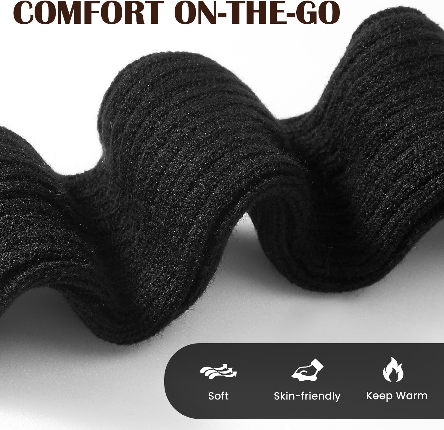 Pleneal Winter Gloves Long Fingerless Arm Warmers for Women
