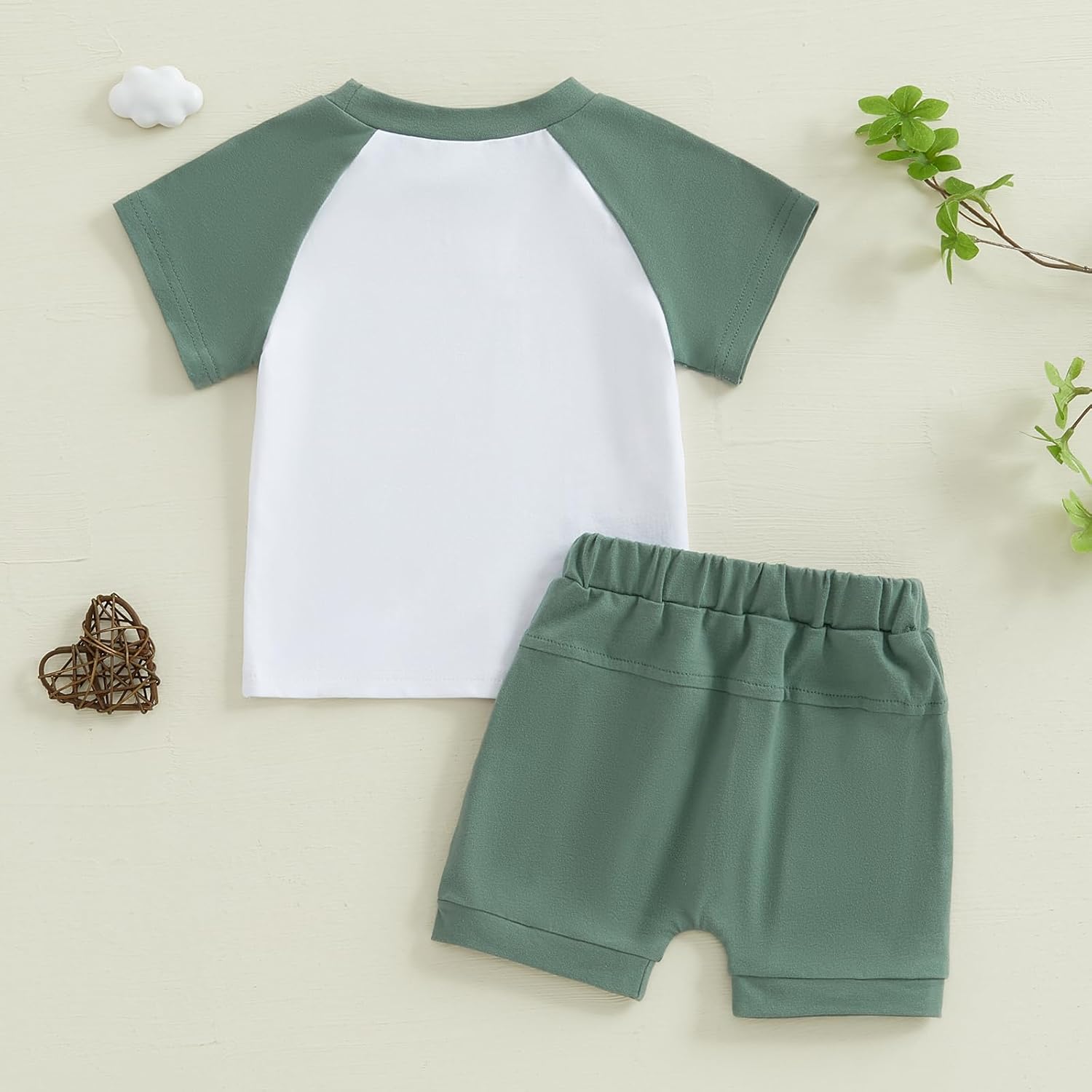 MoZiKQin Toddler boys summer t-shirt set