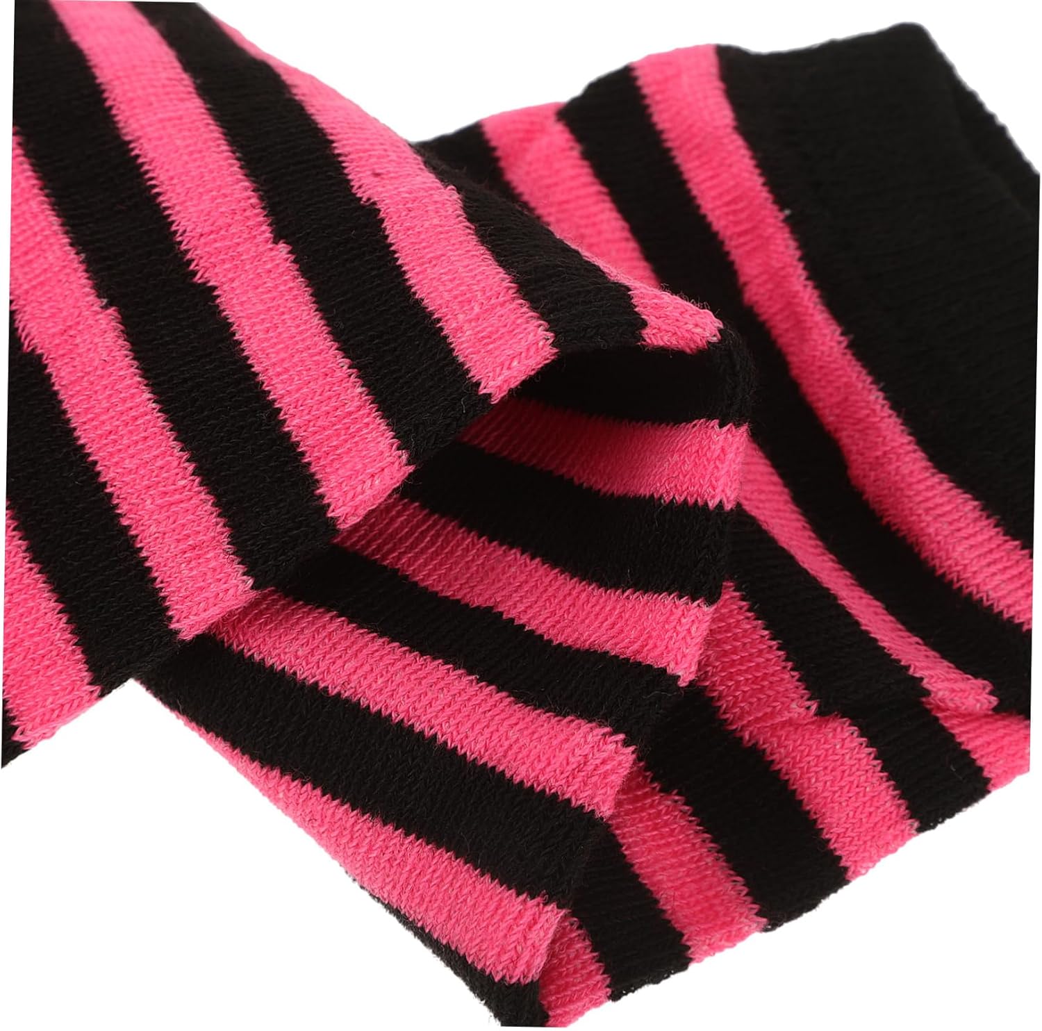 Ipetboom Women Striped Fingerless Arm Warmers Winter Cute Gloves
