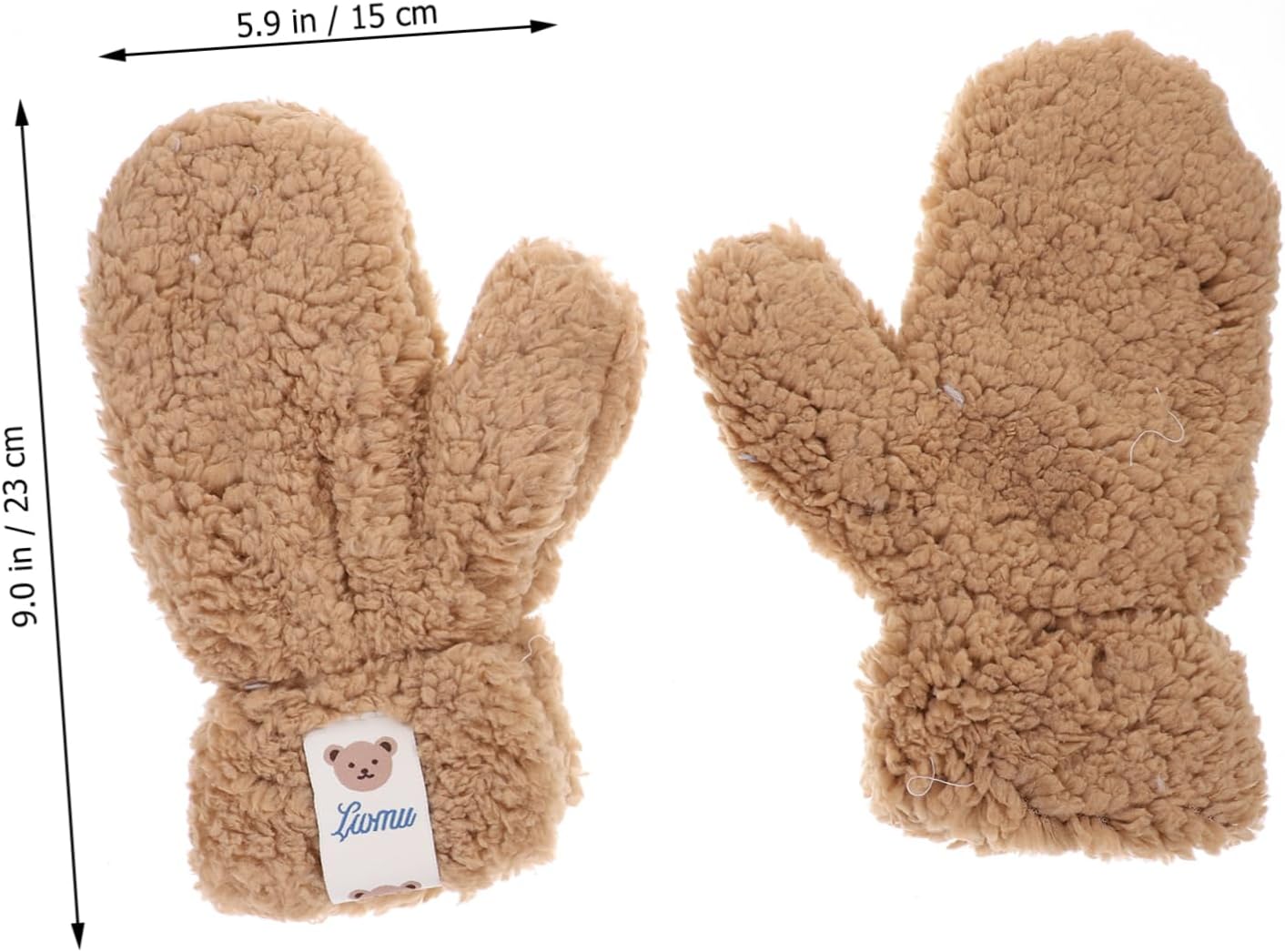 Knitted Cartoon Furry LongWinter Gloves