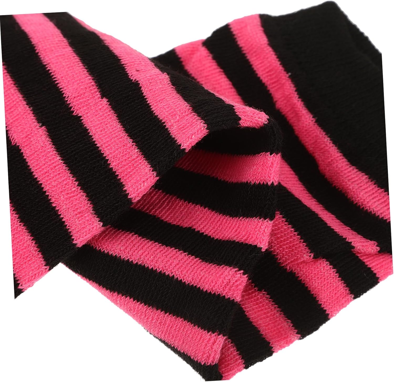 NOLITOY Women Fingerless Gloves Stripe Winter Warmers for Arms