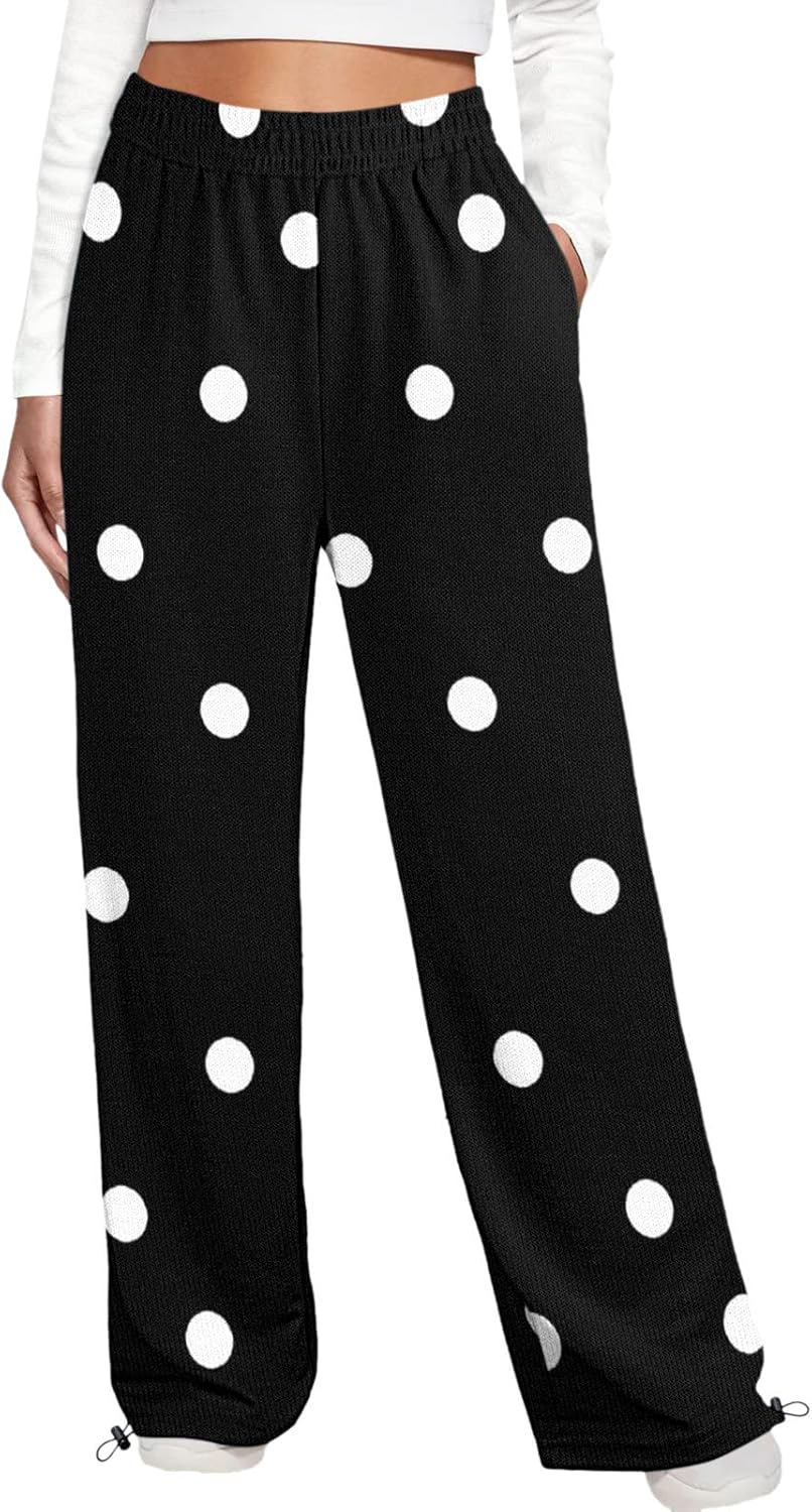 WomenS Sweatpants Set - 3-Piece - Aesthetic Package Baggy High Waisted with Pockets