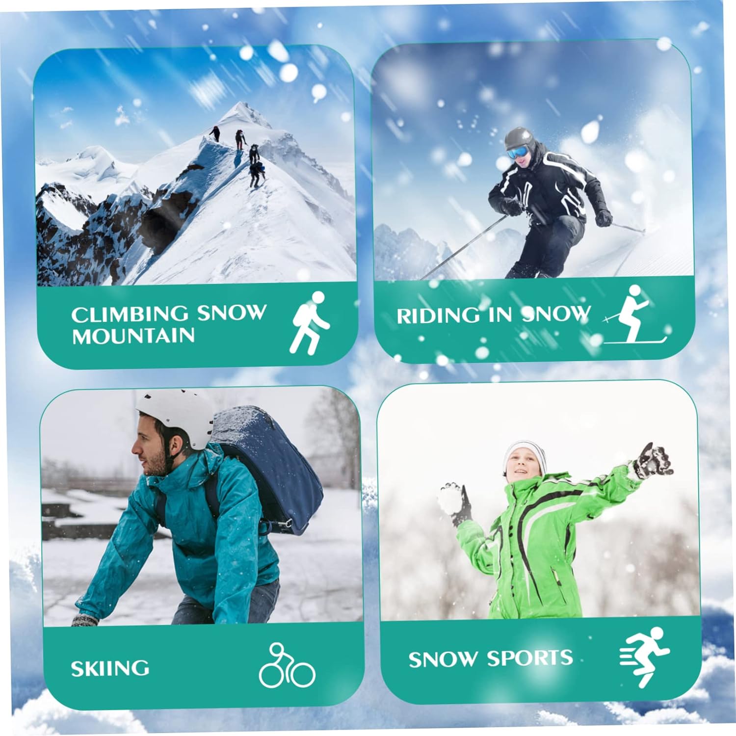 BESTYASH Warm Winter Snowflake Touch Screen Gloves