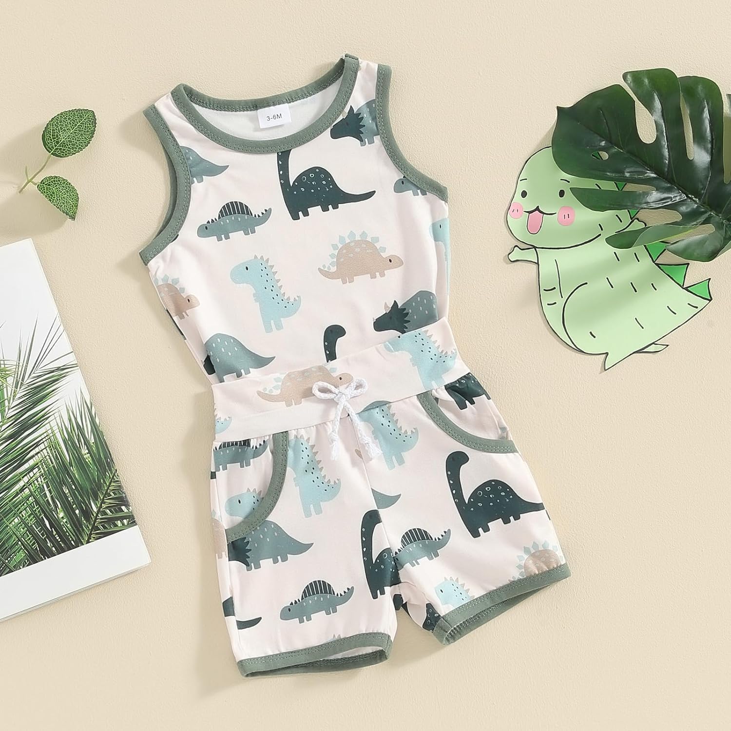 Dinosaur Print for Boys Summer Outfits