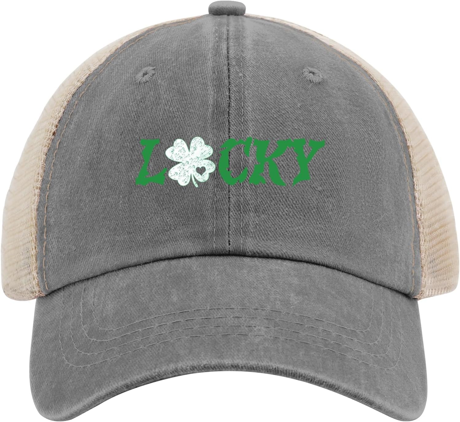 Lucky St Patricks Day Trucker Hat for WomenFestive and Fashionable Gift