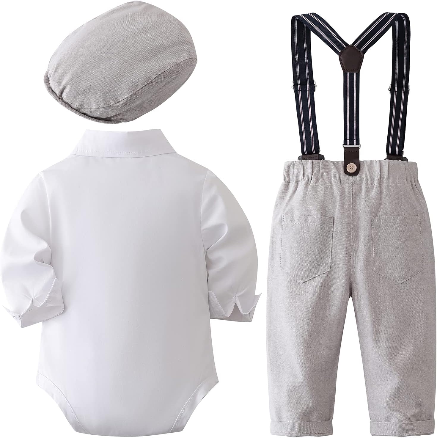IBOBOOM infant boys dress shirt pants set