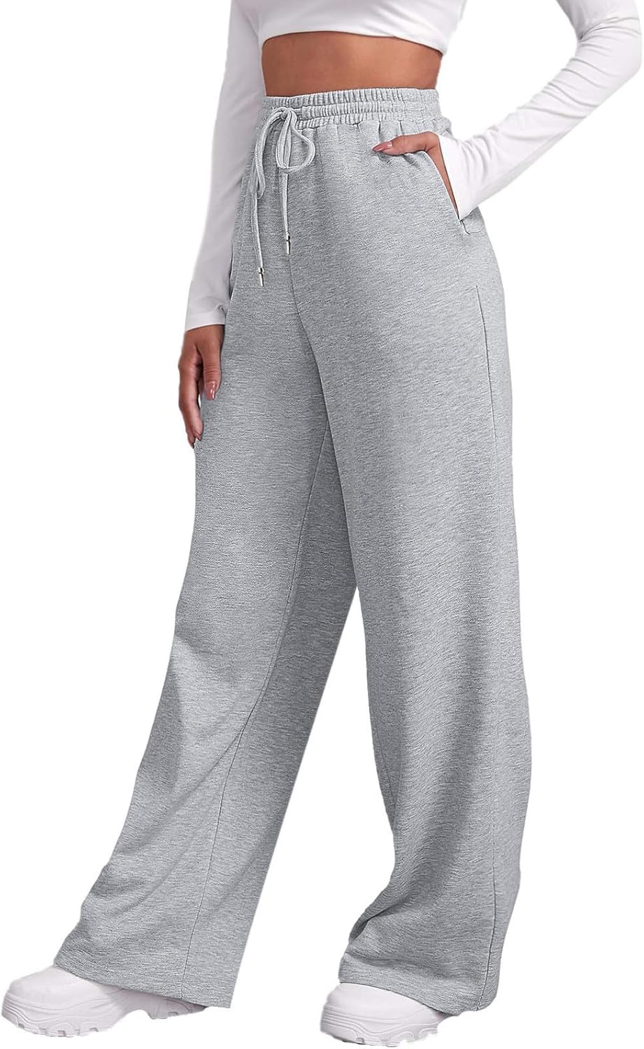 Cozy Fleece_baggy High Waisted sweatpants for Women