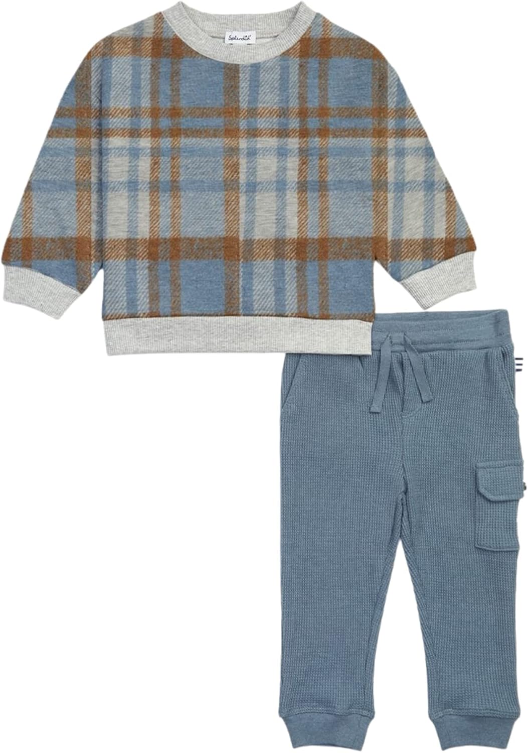 Splendid Baby Boys Plaid Long Sleeve Set Soft and Comfortable